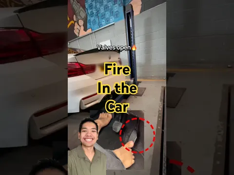 Fire in the car #viralvideo #experiment #shorts