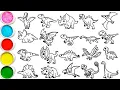 Draw Amazing Dinosaurs in 40 Minutes - Pteranodon T-Rex Triceratops Ekrixinatosaurus Others