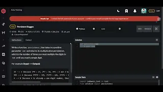 Codewars Persistent Bugger Python 6 kyu