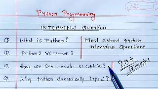 Python Interview Questions Learn Coding