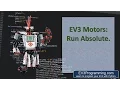 EV3 Python Motor Run Absolute