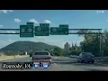 4K Roanoke VA - Highway Drive I-81 I-581