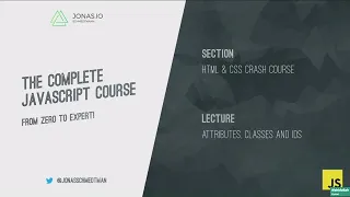 Learn JavaScript - HTML CSS Crash Course