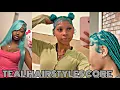 TEAL HAIRSTYLES CORE KELS