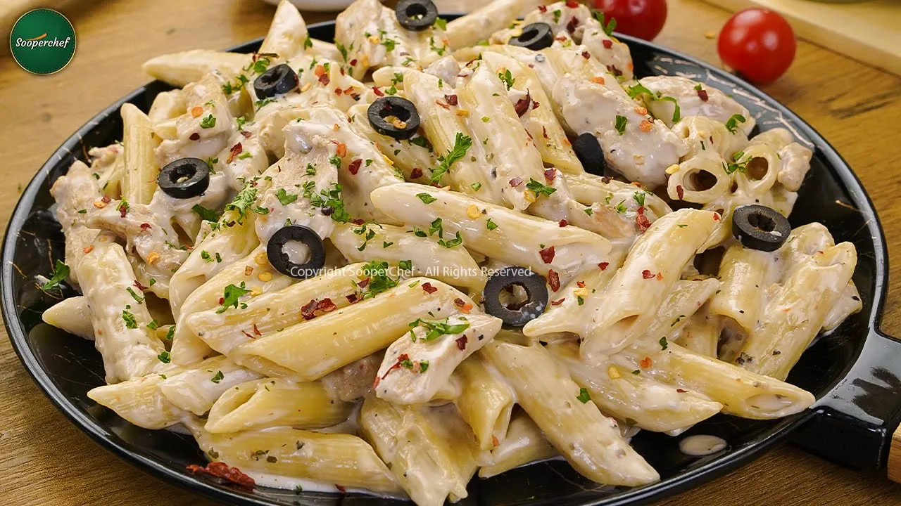 Rich and Creamy: Irresistible Creamy White Sauce Pasta Recipe by SooperChef