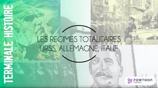 TERMINALE 1/2 Les régimes totalitaires, à la recherche d'une nouvelle géopolitique européenne
