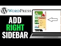 How to Add a Right Sidebar in Wordpress Theme 2025 Beginner Guide