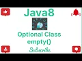 empty Optional Class Java8 Core Java Java Programming