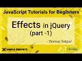 Effects in JQuery Part 1