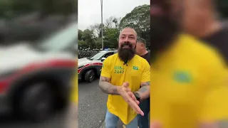 DEPUTADO PAULO BILYNSKYJ CHEGANDO NA AVENIDA PAULISTA 7 DE SETEMBRO 
