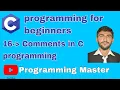 Comments in c programming C programming tutorial 16