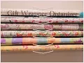 DIY Dollar Tree Gift Wrapping Paper Wall Organizer - Easy 1