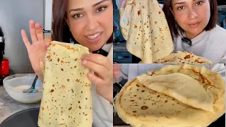 وصفة الكريب خفيف لذيذ ناجح بمقادير مضبوطة Recette Des Crêpes 