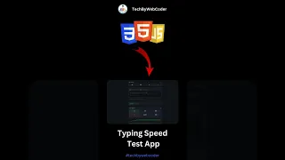Day 47 How To Build a Typing Speed Test App Using HTML CSS JavaScript For Beginner