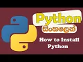 How to install Python Sinhala