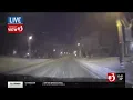 Spring storm causes low visibility on roads school closures power outages