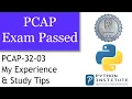 PCAP Exam Passed Certified Associate in Python Programing training tips and lessons learned