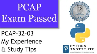 PCAP Exam Passed Certified Associate in Python Programing training tips and lessons learned