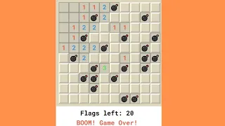 How To CREATE MINESWEEPER GAME USING HTML and CSS for beginners project