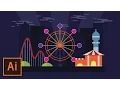 Illustrator Tutorial - Amusement Park Flat Landscape Flat Design for Beginners