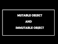 Mutable And Immutable in Python My Academy