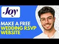 Withjoy Wedding Website RSVP How to Use Withjoy RSVP 2026 Tutorial