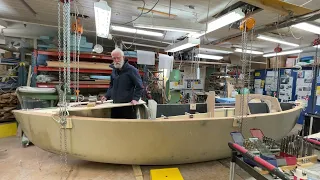 4 September 2022. Mock up for the diameter of the round deck hatches.