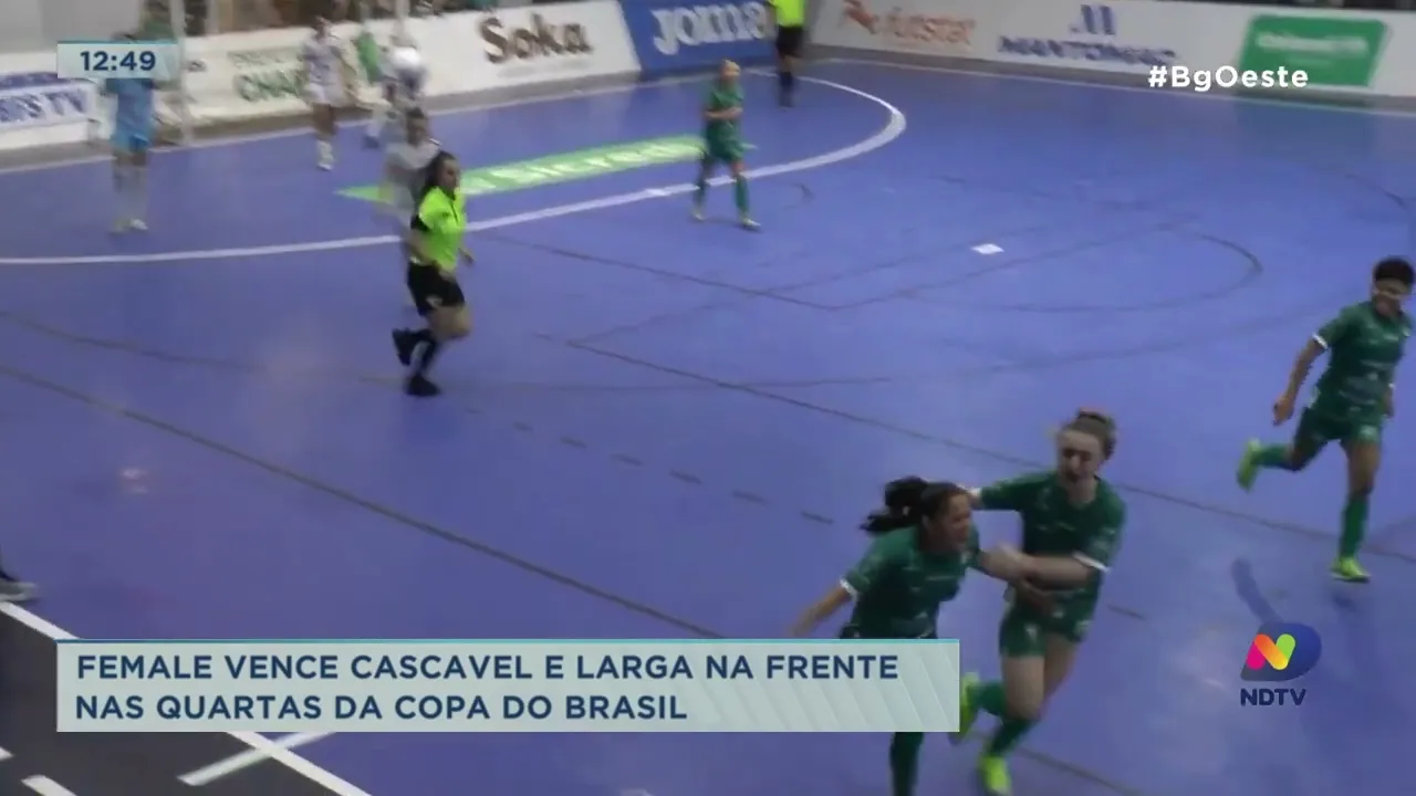 Female vence Cascavel e larga na frente nas quartas da Copa do Brasil