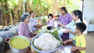 26 January 2023, We make Cambodia noodle for lunch - Simple life in countryside