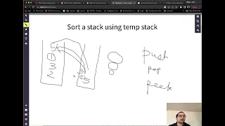 sort stack using temporary stack