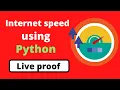 Python speedtest cli - check internet speed with python python project