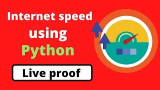 Python speedtest cli - check internet speed with python python project