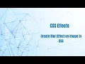 How to Create Blur Effect on Image Using CSS