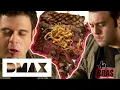 Adam Struggles To Tackle This Enormous 5 5 LB Stake Challenge Man V Food