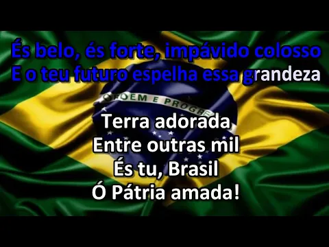 Download MP3 💚 Hino Nacional Brasileiro - Oficial - Karaokê