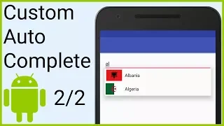 AutoCompleteTextView with Custom Adapter Part 2 - ARRAY ADAPTER AND FILTER