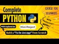 Build a To Do List App in Python Mini Project Python Full course for Beginners