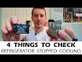 Refrigerator Not Cooling - How to Fix