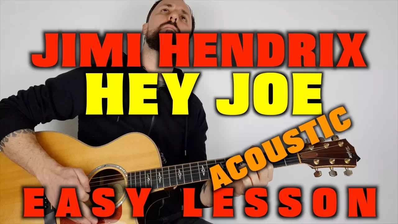 Jimi Hendrix  Hey Joe Acoustic Guitar Lesson