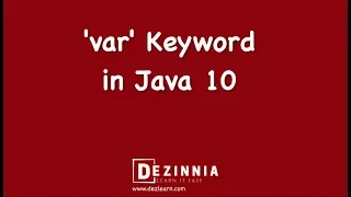 var Keyword in Java 10 New Variable Declaration in Java 10 What s New in Java 10