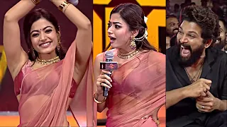 rashmika mandanna crazy speech in tamil at pushpa 2 the rule pre release event daily culture