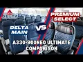 Delta Main vs Premium Select Ultimate Comparison on the A330-900neo