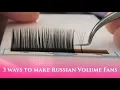 Download Lagu 3 different ways to create a Russian Volume Fan (eyelash extensions)