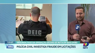 Quilombo é alvo da segunda fase da Operação Desvio de Rota da Polícia Civil