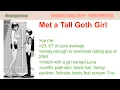 Met a Tall Goth Girl 4Chan Greentext Stories