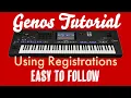 Yamaha Genos - How to use registrations - full tutorial
