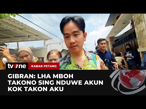 Gibran Tanggapi Akun Kaskus Fufufafa saat Sedang Blusukan