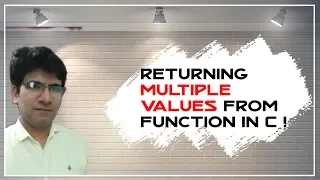 Returning multiple values from a function in C
