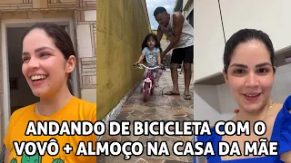 ANDANDO DE BICICLETA COM O VOVÔ + ALMOÇO NA CASA DA MÃE!!!!