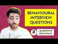 Top 10 BEHAVIOURAL INTERVIEW Questions Amazon Leadership Principles